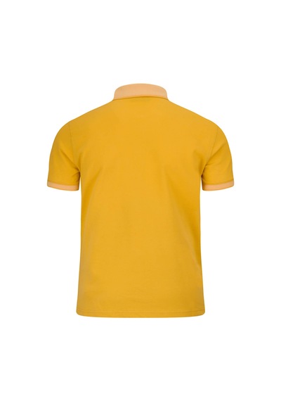 Hatemoğlu Sarı Regular Fit Polo Yaka 100 Pamuklu Tişört Açık Sarı