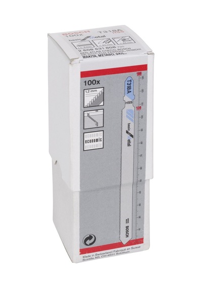 Bosch T 318 A Basic For Metal Dekupaj Testeresi Bıçağı 100'Lü - 2608631808