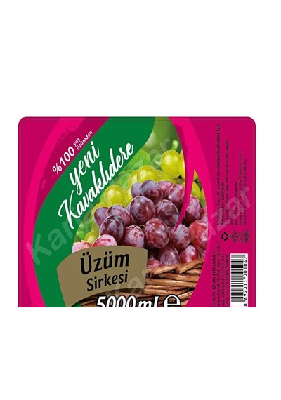 Kavaklıdere Üzüm Sirkesi 5 Lt X 2 Adet Turşuluk Ve Salatalık Doğal Sirke Seti