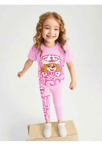 Lolliboomkids Kız Çocuk %100 Pamuk Sevimli Şapkalı Köpek Baskılı Tshirt Tayt Alt Üst Takım 2 Parça Pembe Lolliboomkids Kız Çocuk %100 Pamuk Sevimli Şapkalı Köpek Baskılı Tshirt Tayt Alt Üst Takım 2 Parça Pembe