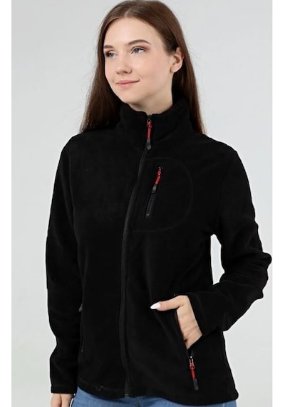 Genius Store Unisex 3 Cepli Tam Fermuarlı Polar Ceket
