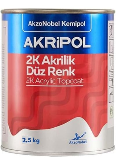 Akzonobel Hyundai Eb Ebony Black 2k Akrilik Oto Boyası Siyah 2,5