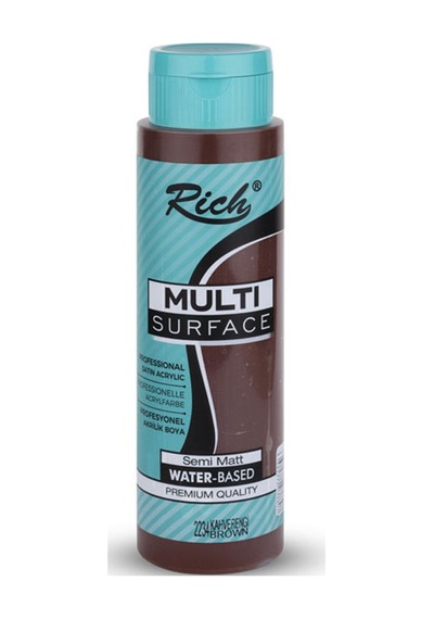 Rich Akrilik Boya Multi Surface 500 Cc Kahverengi 500+2234 Çok Renkli