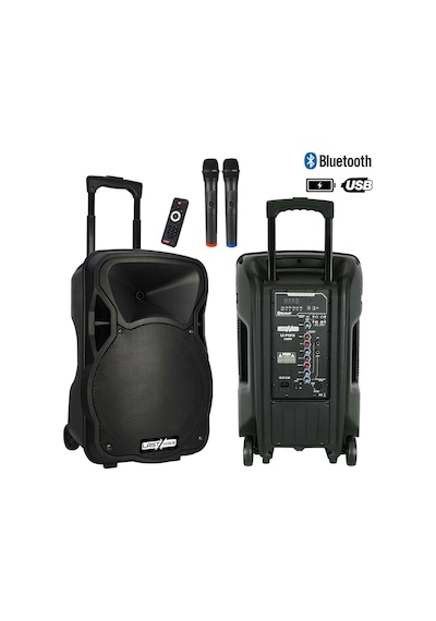 Lastvoice LS-P1915EE Portatif Taşınabilir Mikrofonlu Seyyar Ses Sistemi 15 İNÇ 1200 WATT