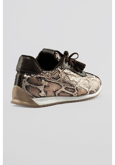 Mubiano Kadın Sneaker Yılan Desenli Bağcıklı Spor Ayakkabı Veska Kahverengi Kahverengi Mubiano Kadın Sneaker Yılan Desenli Bağcıklı Spor Ayakkabı Veska Kahverengi Kahverengi