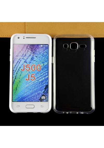Samsung Uyumlu Galaxy J5 Kılıf Zore Süper Silikon Kapak Renksiz