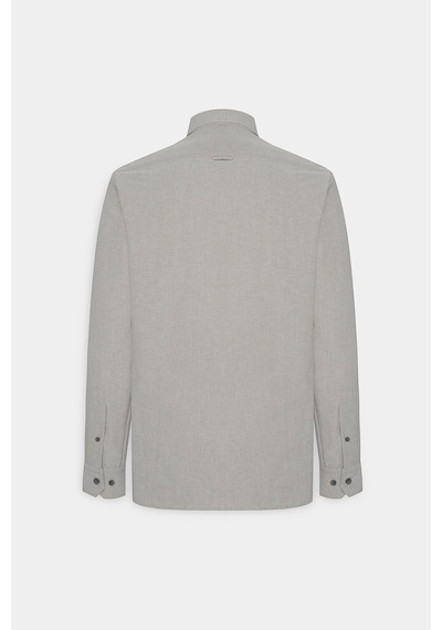 Erkek Hakı Slim Fit Dar Kesim Düğmeli Yaka Pamuklu Oxford Gömlek Haki
