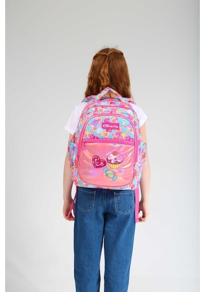 Kaukko Kids Sırt Çantası Aynalı Nakışlı Sweet L5139