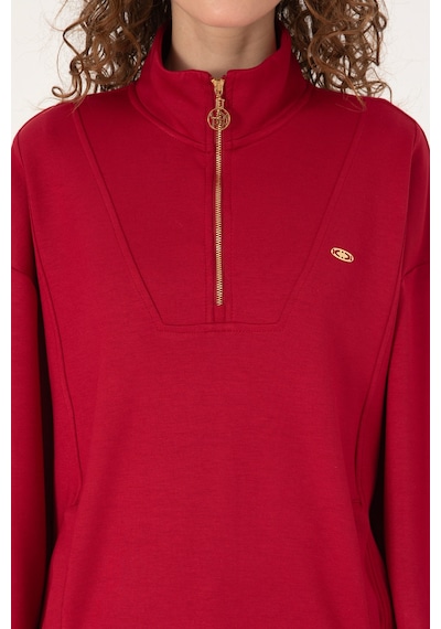 U.S. Polo Assn. U.s. Polo Assn. Kadın Sweatshirt 50314221-vr104 Koyu Frambuaz/dark Raspberry