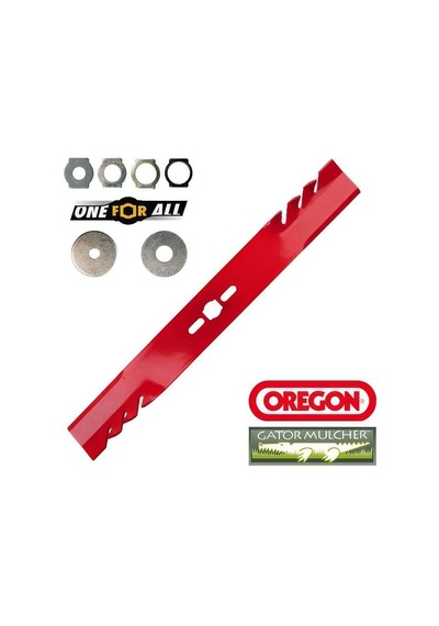 Oregon 69-243-0 Bıçak Düz 48cm One For All Gator Mulcher 7'li Kit