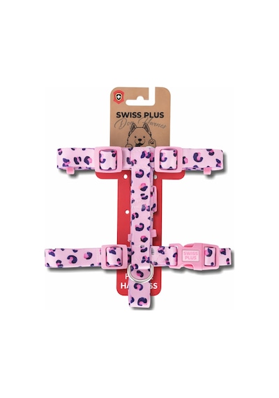 Swissplus Urban Paws Pink Leo Geri Dönüştürülmüş H-tipi Köpek Göğüs Tasması-small Pembe - Pudra