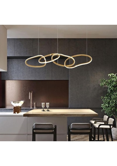 Spiral Gold Led Sarkıt Gold
