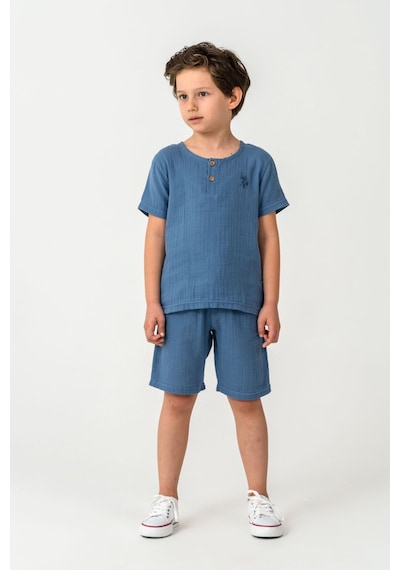 U.s. Polo Assn. Erkek Çocuk Mavi Bermuda Takım 5274-49839 Mavi