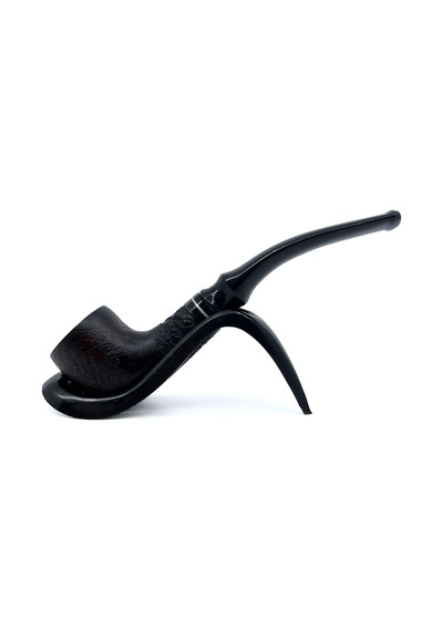 Dapper Half Bent Billiard Briar Gül Kökü 9 Mm Filtreli El Yapımı Pipo - 3563
