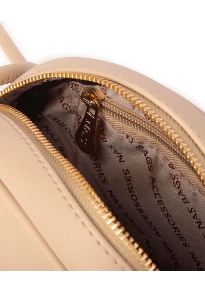 Nas Bag Kadın Mini Çapraz Çanta - Kum Çok Renkli