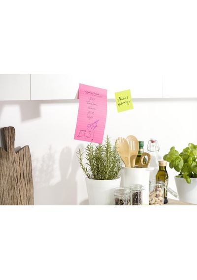 Post-it 4645-3SS Yapışkanlı Çizgili Not, Neon Turuncu/Yeşil/Mavi, 102x152 mm (3x45 ypr)