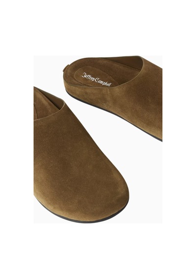 Camp Jeffrey Campbell Kadın Süet Slip-on Sabo Terlik, Rahat Günlük Ve Şık Tasarım Haki 38