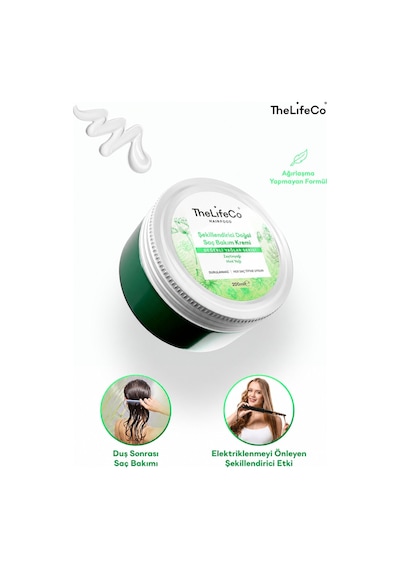 Thelifeco Hairfood Değerli Yağlar Serisi Durulanmayan Doğal Saç Bakım Kremi 200 ML