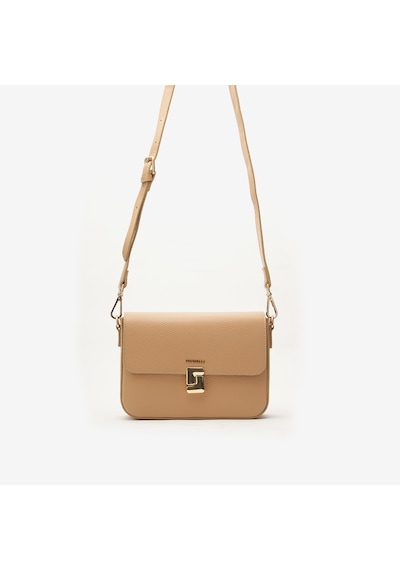 D81 Warm Beige Omuz Çantası Kadın Renza Piumelli Milano Bag Bej