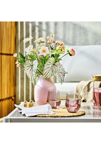 Ikea Smycka Yapay Buket, Pembe-beyaz, 60 Cm, İç-dış Mekan