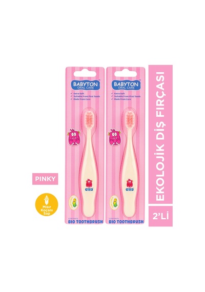 Ekolojik Diş Fırçası 2'li Set Pinky