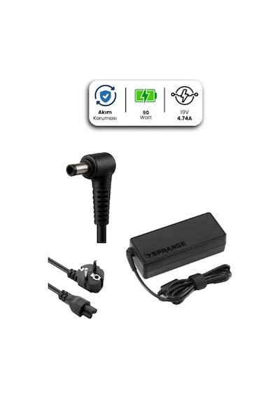 19v 4.74a 4.0 1.7mm 90w / İçin Laptop Adaptör