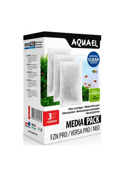 Aquael Media Pack Fzn Pro Carbon Aktif Karbonlu Filtre Kartuşu 3'lü Paket