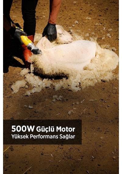 Koyun Kırkma Makinesi 500w Çanta Hediyeli Isınmaz Devir Ayarlı