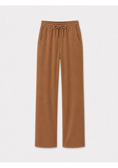Xint Camel Pamuk Dokulu Oversize Sweat Pantolon 470456