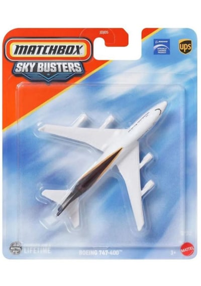 Matchbox Sky Busters - Boeing 747-400 - Ups Beyaz