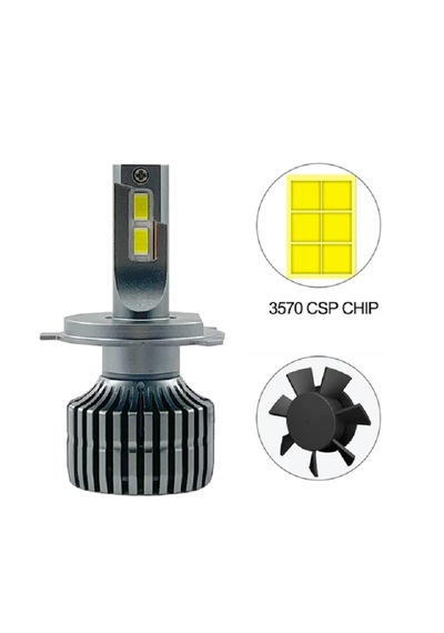 H4 Vrpro Silver Xenon 6000k-6500k Saf Beyaz Işık Led Zenon 18000l