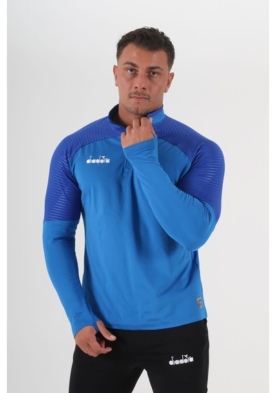 Diadora Premium Antrenman Eşofmanı Tek Üst Sax Saks Mavi
