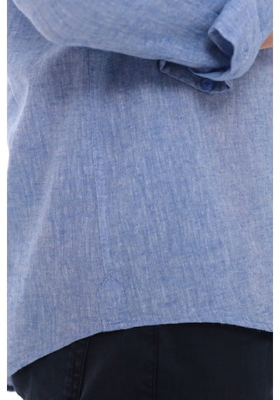 Slim Fit Uzun Kol Yaka Düğmeli Nefes Alan Keten Hediye Kutulu Erkek Gömlek Fs-004548 - Koyu Mavi-3242 Slim Fit Uzun Kol Yaka Düğmeli Nefes Alan Keten Hediye Kutulu Erkek Gömlek Fs-004548 - Koyu Mavi-3242