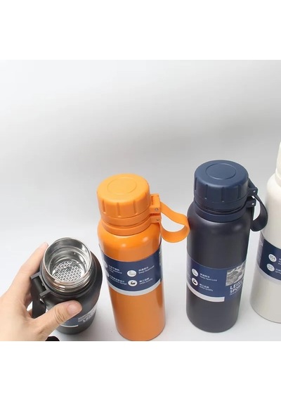 Nealırsanucuz Seyahat ve Spor Yalıtımlı Paslanmaz Çelik Termos 800 ML Lacivert