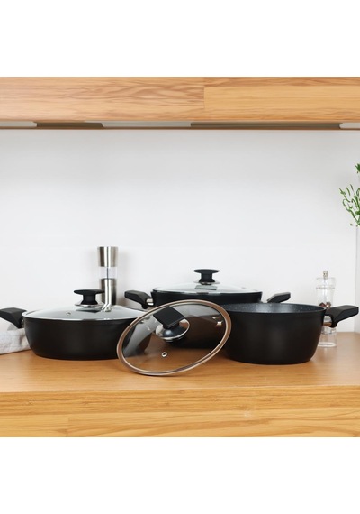 Serenk Excellence 7 Parça Granit Tencere Seti