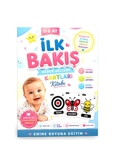 İlk Bakış Bebek Gelişim Kartları Kitabı 0-6 Ay