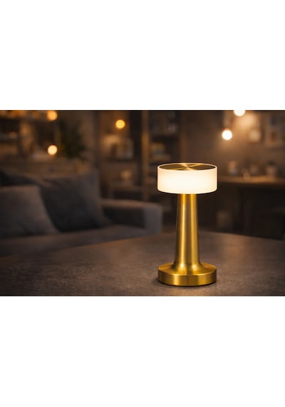 Cata Ct 8436 Denver Gold Kasa Şarjlı Masa Lambası 3 Renk