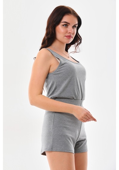 Penyebizden Extra Yumuşak Viskon Şort Home&beach-gri Melanj