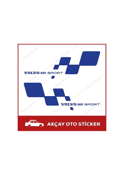 Volvo S60 Sport Sticker S60 Oto Sticker Volvo Sticker