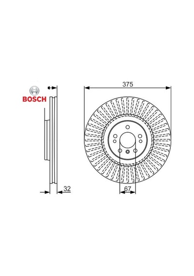 Fren Dıskı On 4-matic Gl-class X164 06 12 Bosch A1644211512