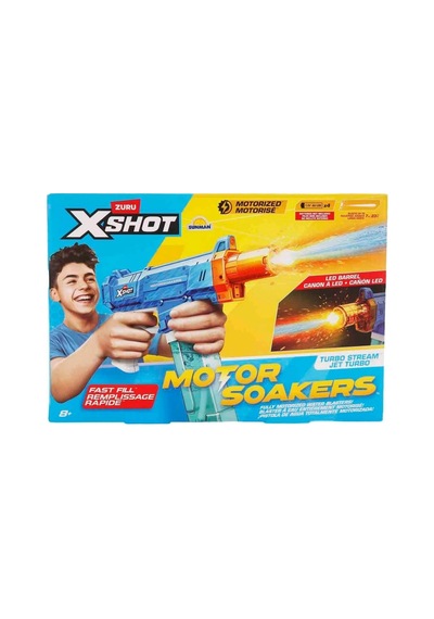 X-shot Motor Soakers Turbo Stream Fast Fill Su Tabancası 33 Cm Mavi