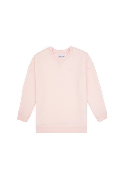 U.S. Polo Assn. Kız Çocuk Açık Pembe Şardonlu Bisiklet Yaka Basic Sweatshirt 50316810-VR078
