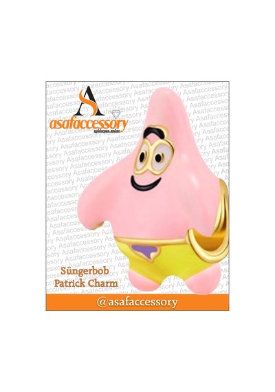 Süngerbob Patrick Charm Gümüş Kaplama