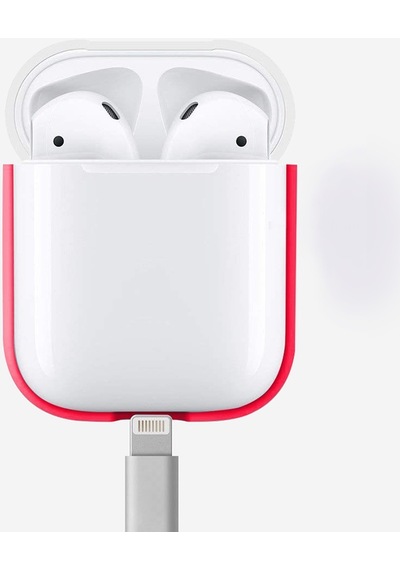 Airpods 1. Nesil 2016 A1523-a1722-a1602 Uyumlu Silikon Kılıf Airbag 13 - Pembe - T13648
