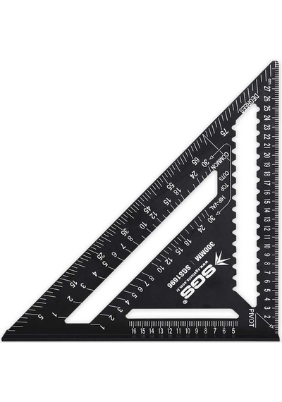 Sgs Alüminyum Üçgen Gönye 300 Mm Sgs1696