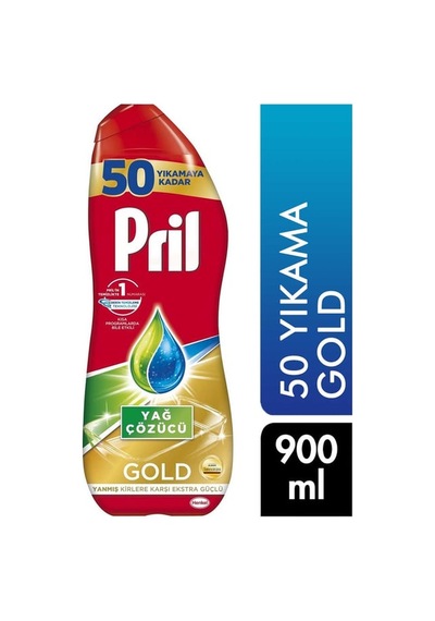 Pril Yağ Çözücü Jel 900 Ml 50 Yıkama Gold 20'li Paket
