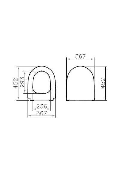 VitrA Sento Asma Klozet ve Klozet Kapağı Seti 7748B003-6248