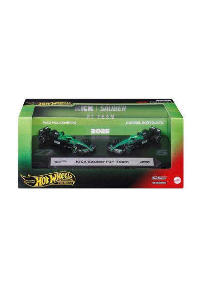 Hot Wheels 1:64 2'li Premium Formula 1 Paketi Kick Sauber F1 Team Çok Renkli