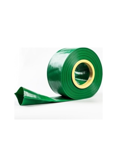 Bestpump 4" Pvc Örgülü Layflat Yassı Bez Salma Sulama Hortumu-100mt