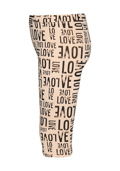 Lovetti Kız Çocuk Lovely Letters Desen Kapri 1449 Pembe - Siyah
